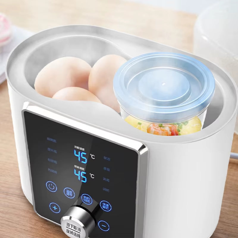 Ultimate 8-in-1 Baby Bottle Warmer & Sterilizer – Fast Heating, Double Bottle, 24H Keep Warm & Timer