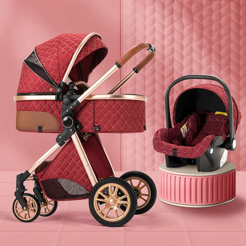 MamáGo 3-in-1 Baby Stroller – Convertible Pushchair, Car Seat & Baby Carrier