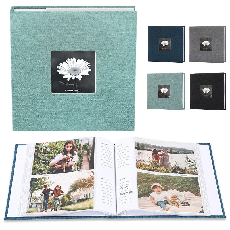 Timeless Linen Cover Photo Album – Memory Book for 200/300 Photos