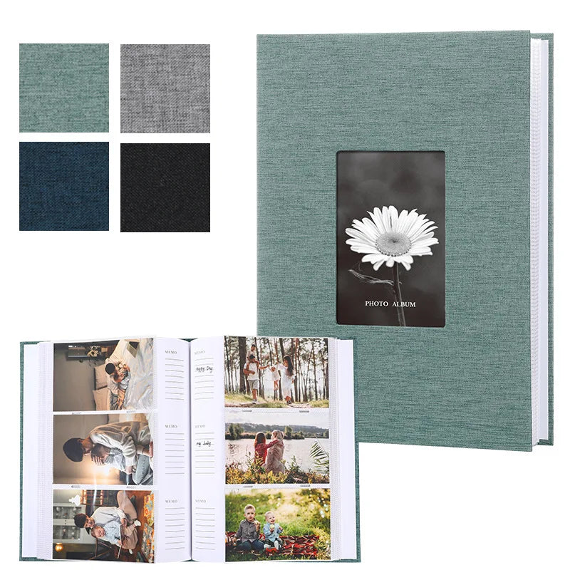 Timeless Linen Cover Photo Album – Memory Book for 200/300 Photos