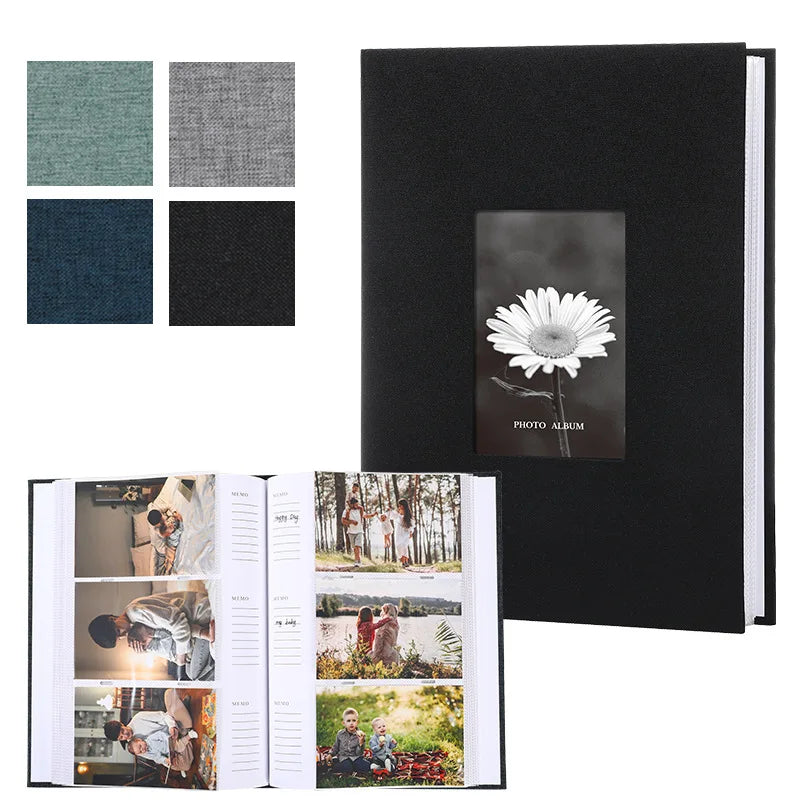 Timeless Linen Cover Photo Album – Memory Book for 200/300 Photos