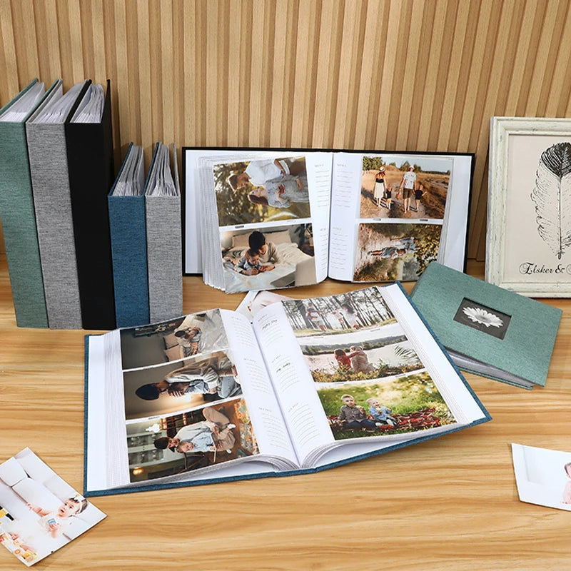 Timeless Linen Cover Photo Album – Memory Book for 200/300 Photos