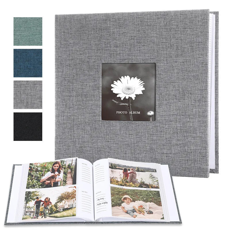 Timeless Linen Cover Photo Album – Memory Book for 200/300 Photos