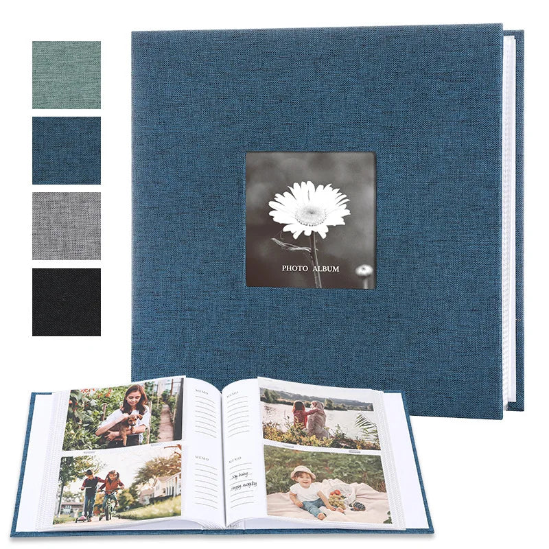 Timeless Linen Cover Photo Album – Memory Book for 200/300 Photos