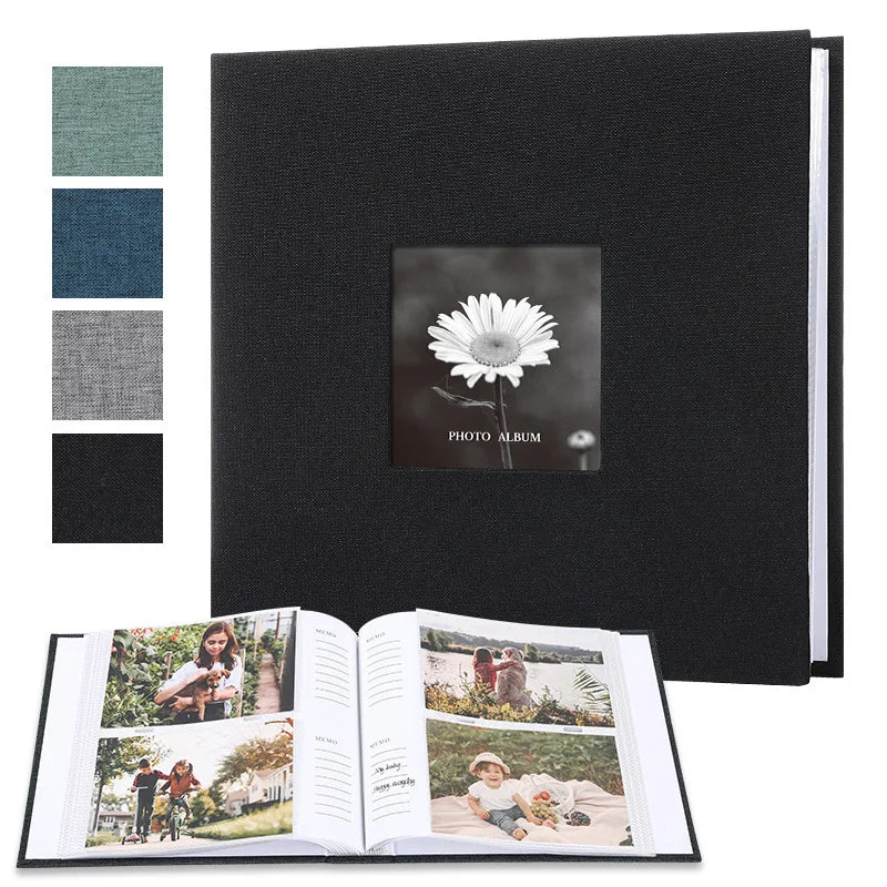 Timeless Linen Cover Photo Album – Memory Book for 200/300 Photos