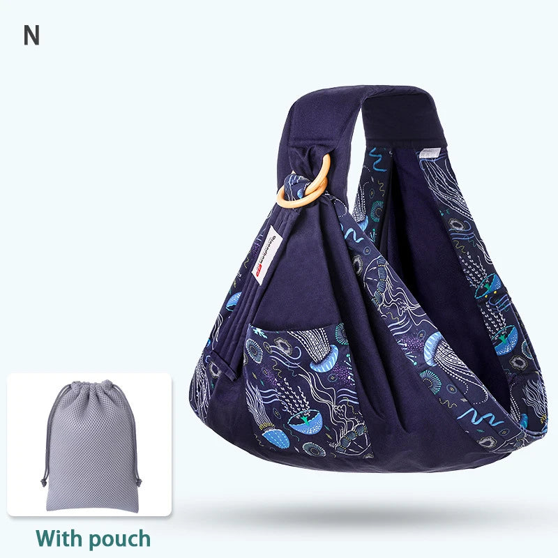 Mamasling Baby Wrap Carrier – Dual-Use Sling & Nursing Cover for Newborns (0-36M)