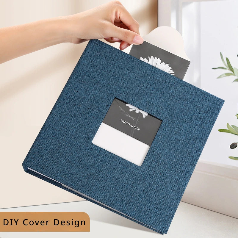 Timeless Linen Cover Photo Album – Memory Book for 200/300 Photos