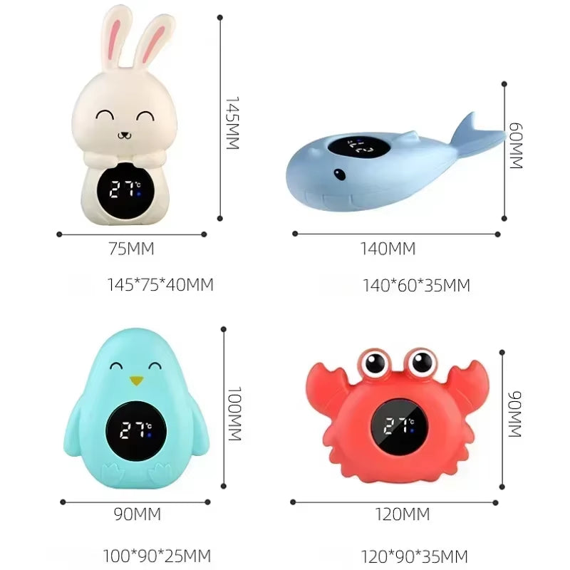 FloatEase Baby Bath Thermometer – LED Digital Temperature Monitor for Safe & Fun Bath Time