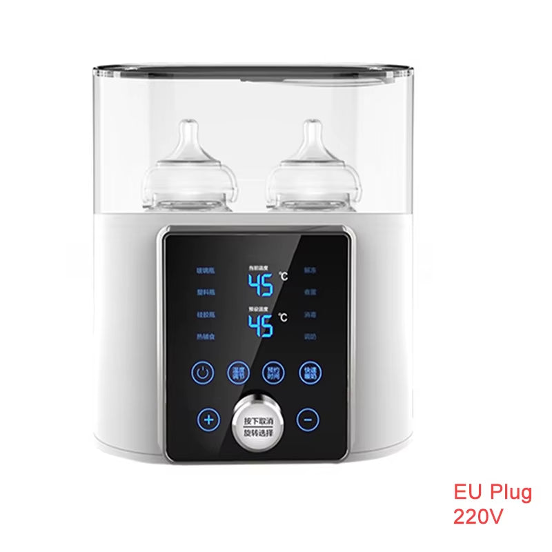 Ultimate 8-in-1 Baby Bottle Warmer & Sterilizer – Fast Heating, Double Bottle, 24H Keep Warm & Timer